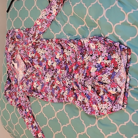 Floral print ruched/gathered dress - Picture 1 of 2